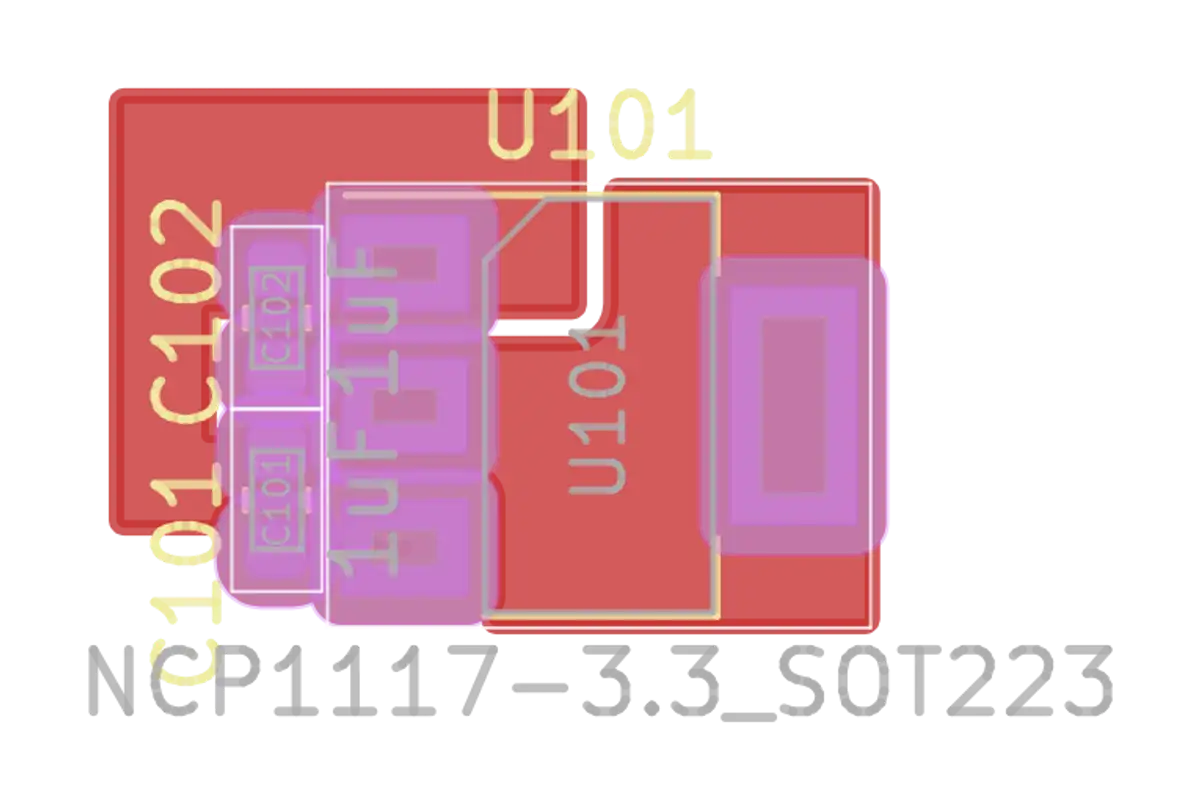 3v3ldo PCB preview