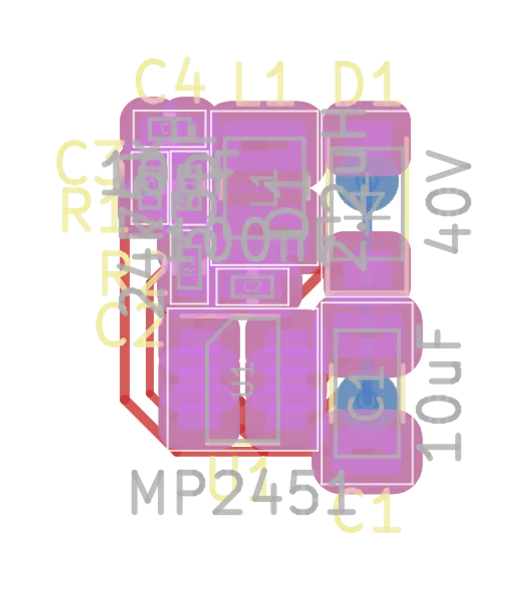 DCDC/MP2451 PCB preview